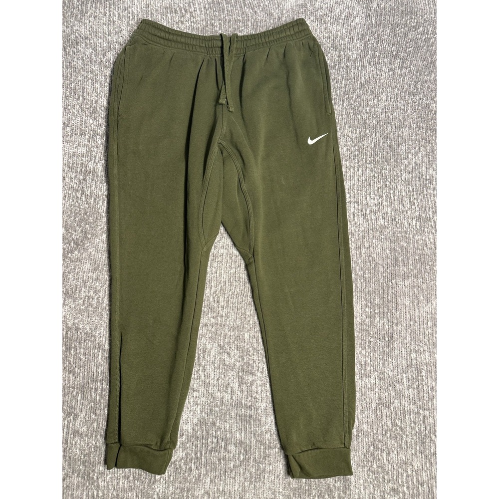 Nike Sweatpants Mens L Green Fleece Jogger Elastic Waist Athletic 826431-327